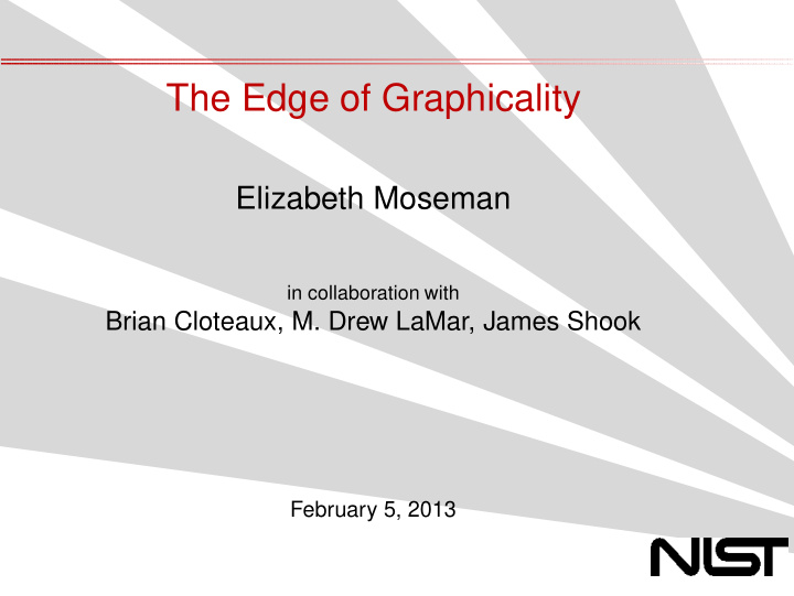 the edge of graphicality