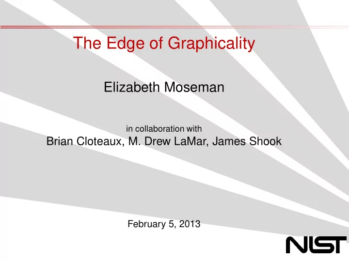 the edge of graphicality