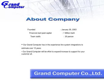 products . - Sales and Engineer training for Certified  -Application Enrollment  - Payment Printing