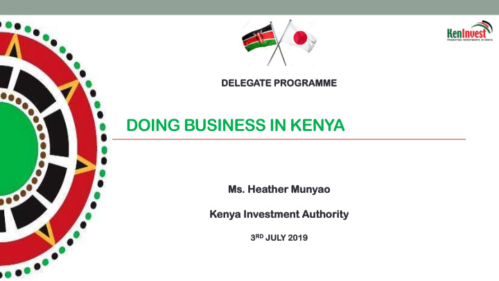 doing business in kenya