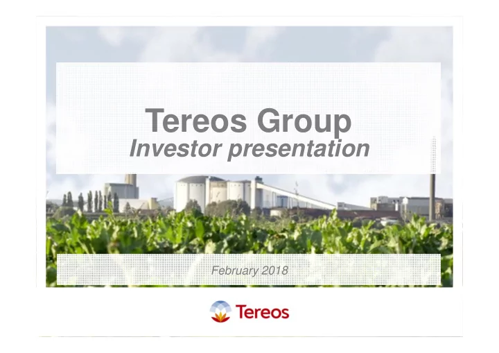 tereos group