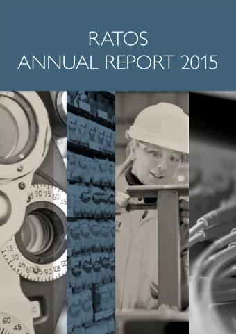 RATOS  ANNUAL REPORT 2015  Ratos develops Nordic  companies  We create value  Ratos celebrates its