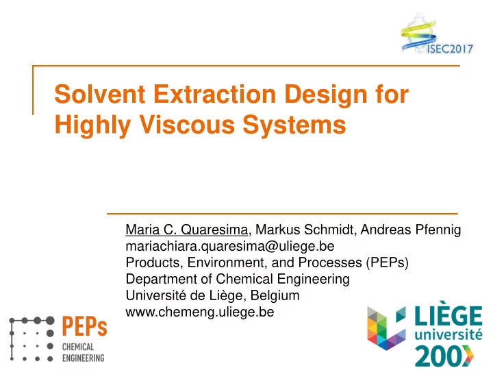 highly viscous systems