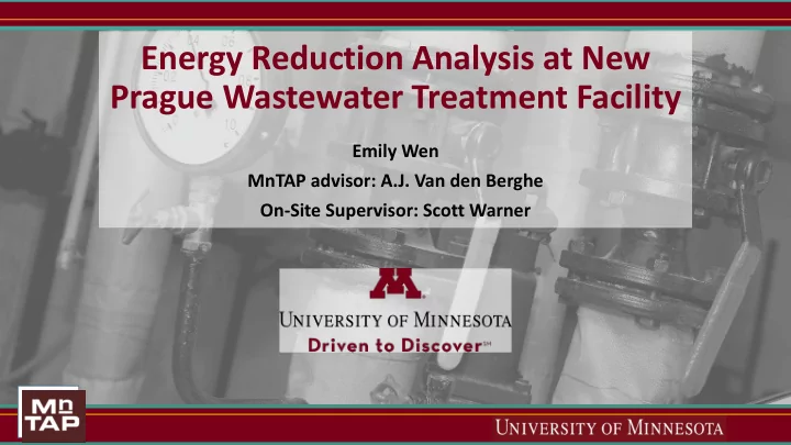 energy reduction analysis at new