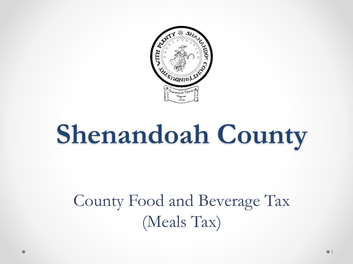 shenandoah county