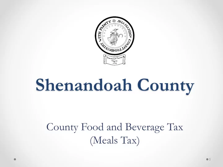 shenandoah county