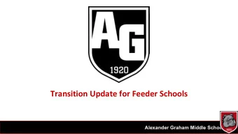 The Transition  Beginning with 6th grade in the 2019-2020 school year:  The Montclaire