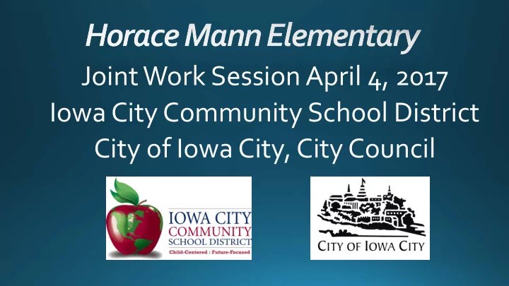 joint work session april 4 2017 iowa city community