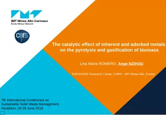 The catalytic effect of inherent and adorbed metals  on the pyrolysis and gasification of biomass