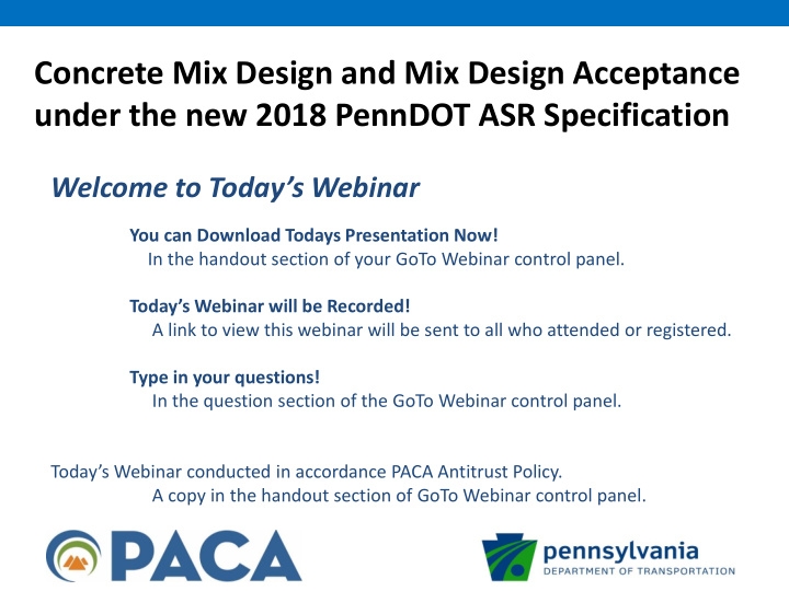 under the new 2018 penndot asr specification