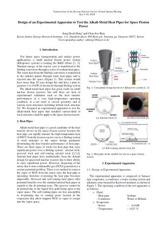 2020  July  9-10,  Design of an Experimental Apparatus to Test the Alkali-Metal Heat Pipes for