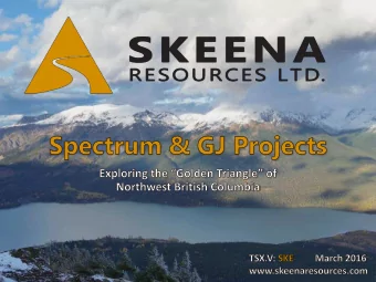 Cautionary Statement on Forward Looking Statements  Certain statements made and information