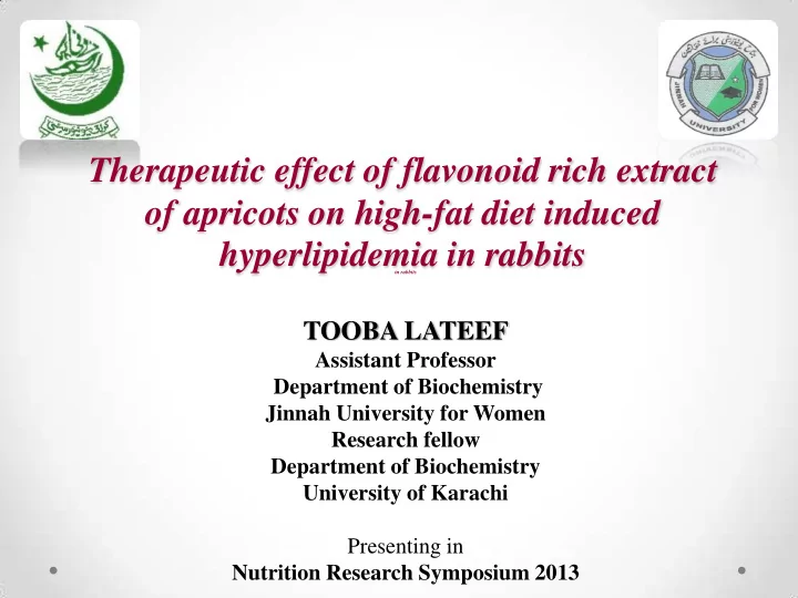 therapeutic effect of flavonoid rich extract of apricots