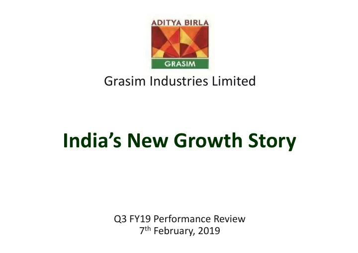 india s new growth story