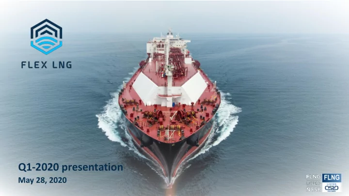q1 2020 presentation may 28 2020 1 forward looking