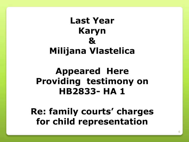 milijana vlastelica appeared here providing testimony on