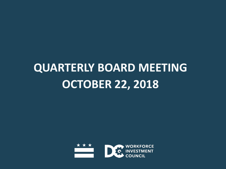 quarterly board meeting