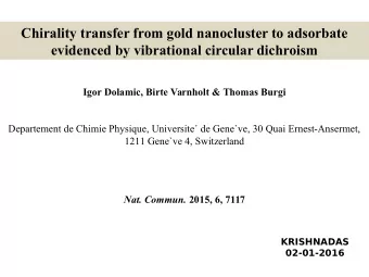 Chirality transfer from gold nanocluster to adsorbate  evidenced by vibrational circular dichroism