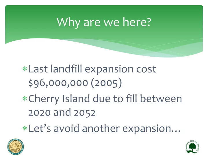 why are we here