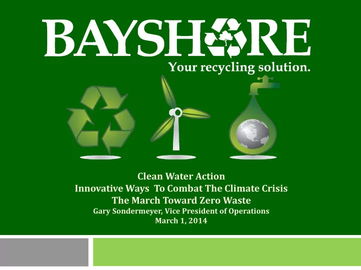 innovative ways to combat the climate crisis