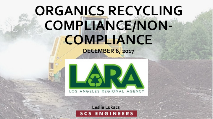 organics recycling compliance non