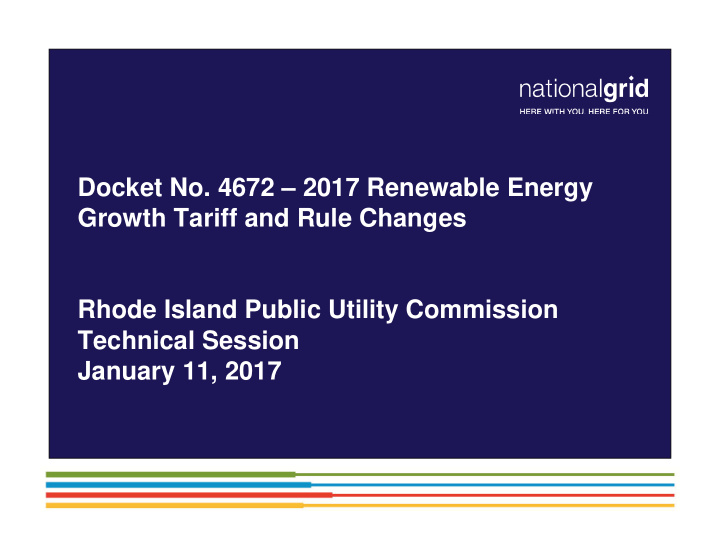 docket no 4672 2017 renewable energy growth tariff and