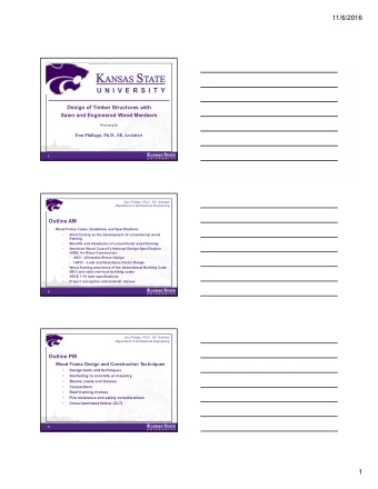 Part 1  (AM Session)  4  Don Phillippi, Ph.D., SE, Architect  Department of Architectural