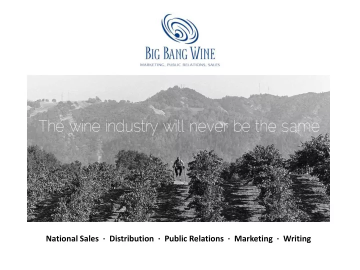 national sales distribution public relations marketing