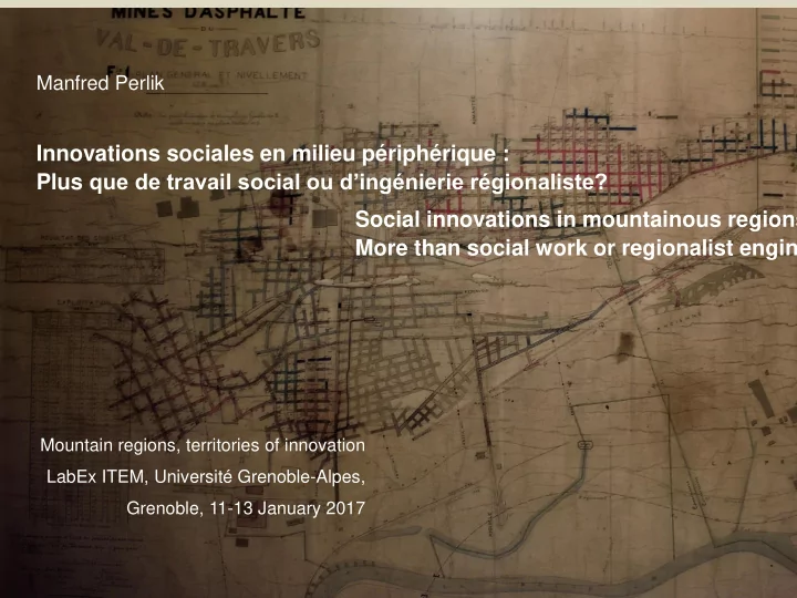 innovations sociales en milieu p riph rique
