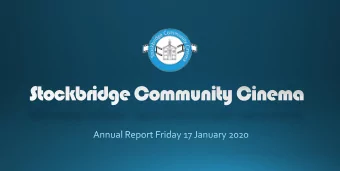 2019 Annual Report  Friday 17 Jan 2020  Agenda  Films and Screenings down 18% and 21% respectively