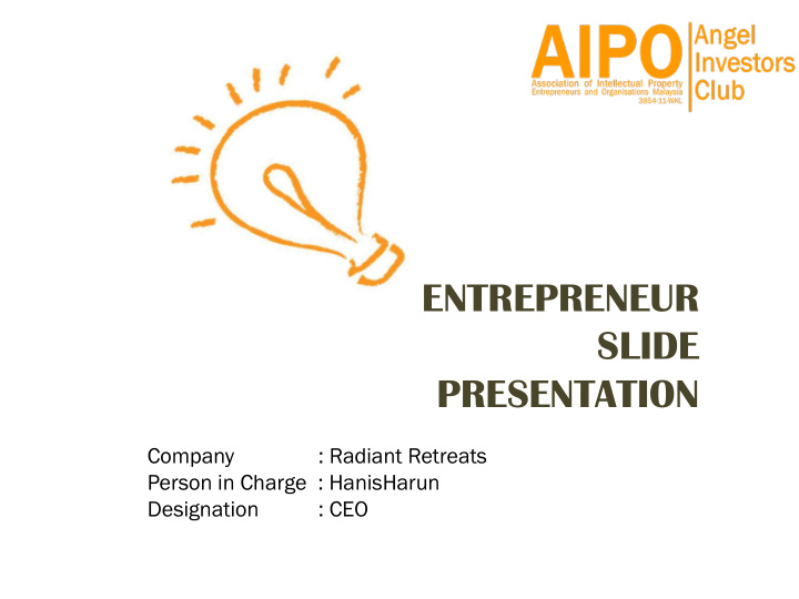 entrepreneur slide presentation