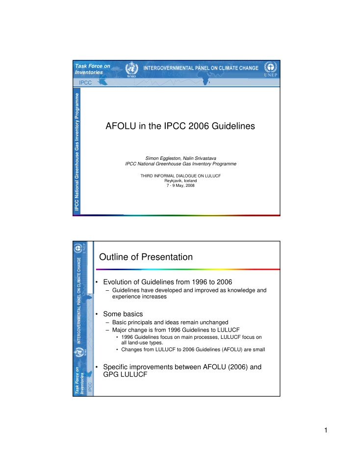 afolu in the ipcc 2006 guidelines
