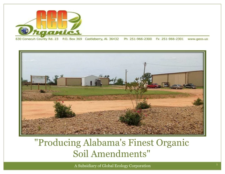 producing alabama s finest organic