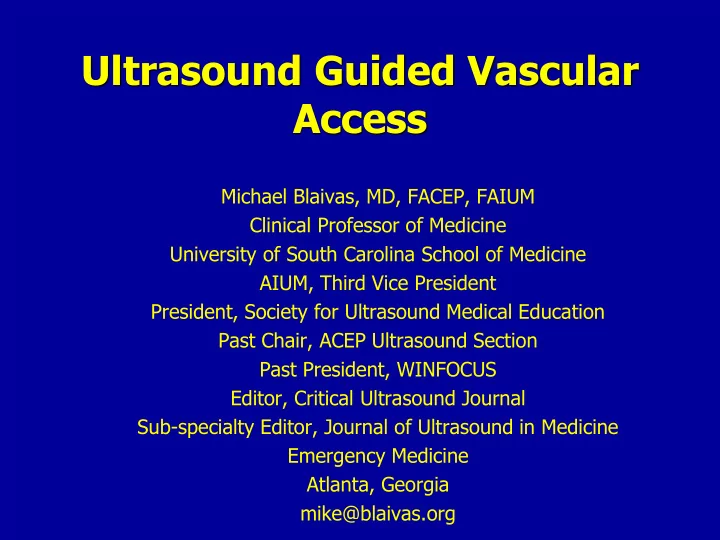 ultrasound guided vascular