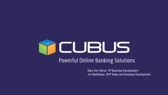 Mary Ann Herne, VP Business Development  Jim Berthelsen, SVP Sales and Business Development