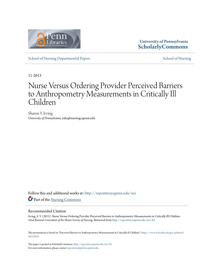 nurse versus ordering provider perceived barriers to
