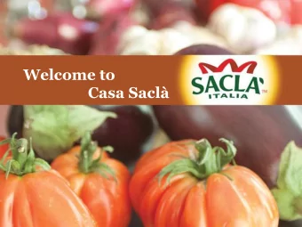 Welcome to  Casa Sacl  1  Delizioso.  Semplice.  Italiano. 1939: Sacls history  starts in