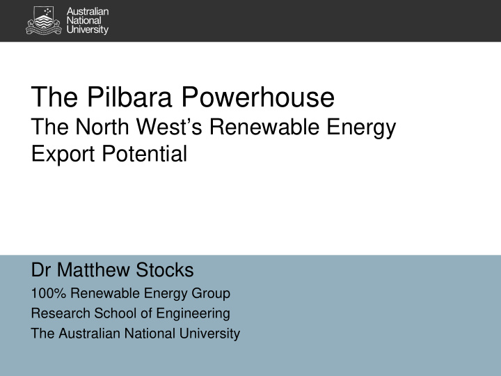 the pilbara powerhouse