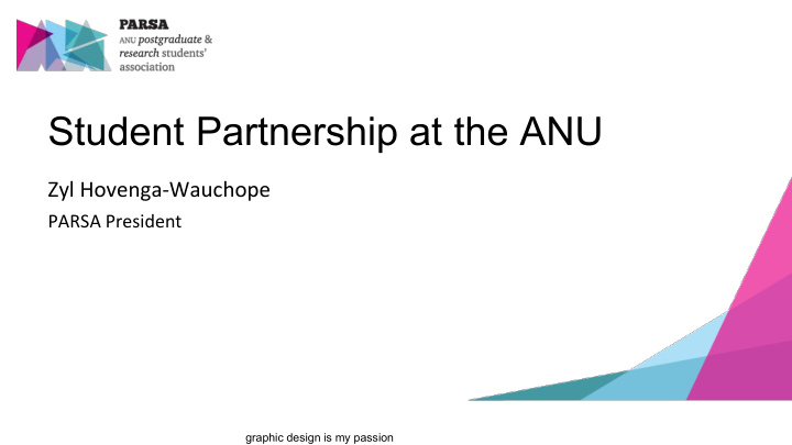 student partnership at the anu