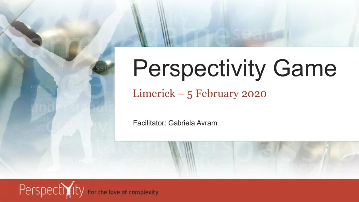 perspectivity game