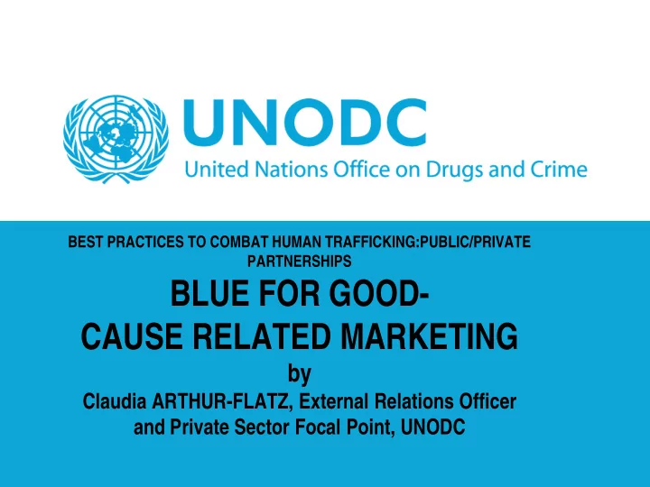 blue for good cause related marketing