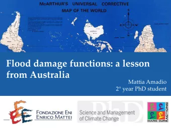 from Australia  Mattia Amadio  2 year PhD student About Australia  6 largest Nation 7.7 million