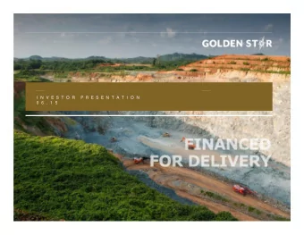 I N V E S T O R  P R E S E N T A T I O N  0 6 . 1 5  1  DI SCLAI MER AND OTHER MATTERS SAFE HARBOR: