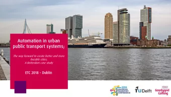 Auto  tomatio  tion in  in urban  ban  pub  ublic tr  transp  sport sys  t system  ems;  s;  The