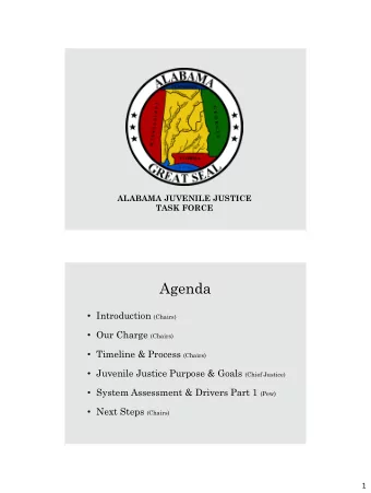Agenda  Introduction (Chairs)  Our Charge (Chairs)  Timeline &amp; Process (Chairs)
