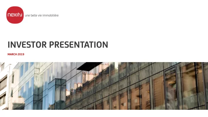 investor presentation