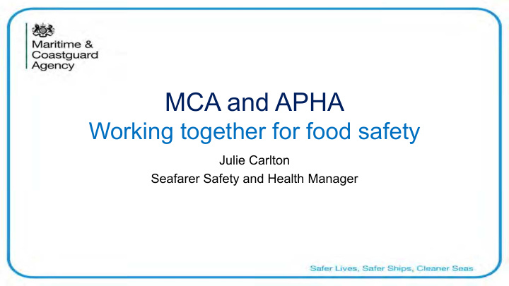 mca and apha