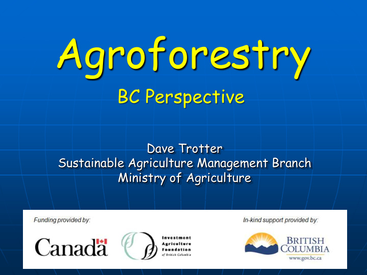 agroforestry