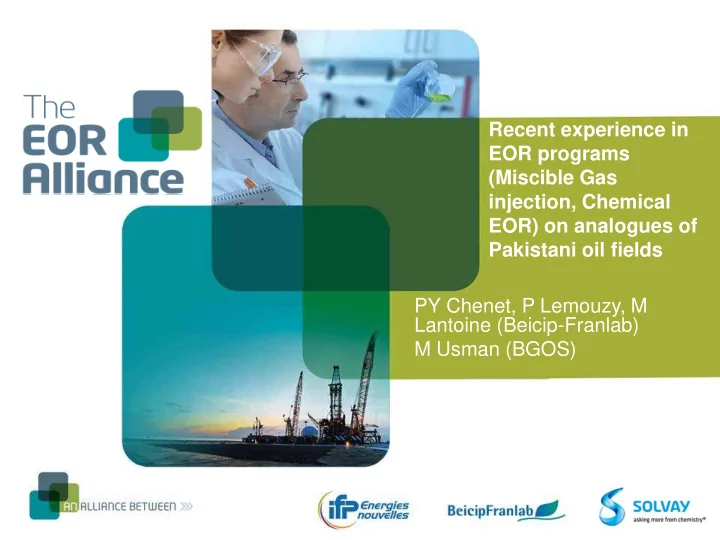 recent experience in eor programs miscible gas injection
