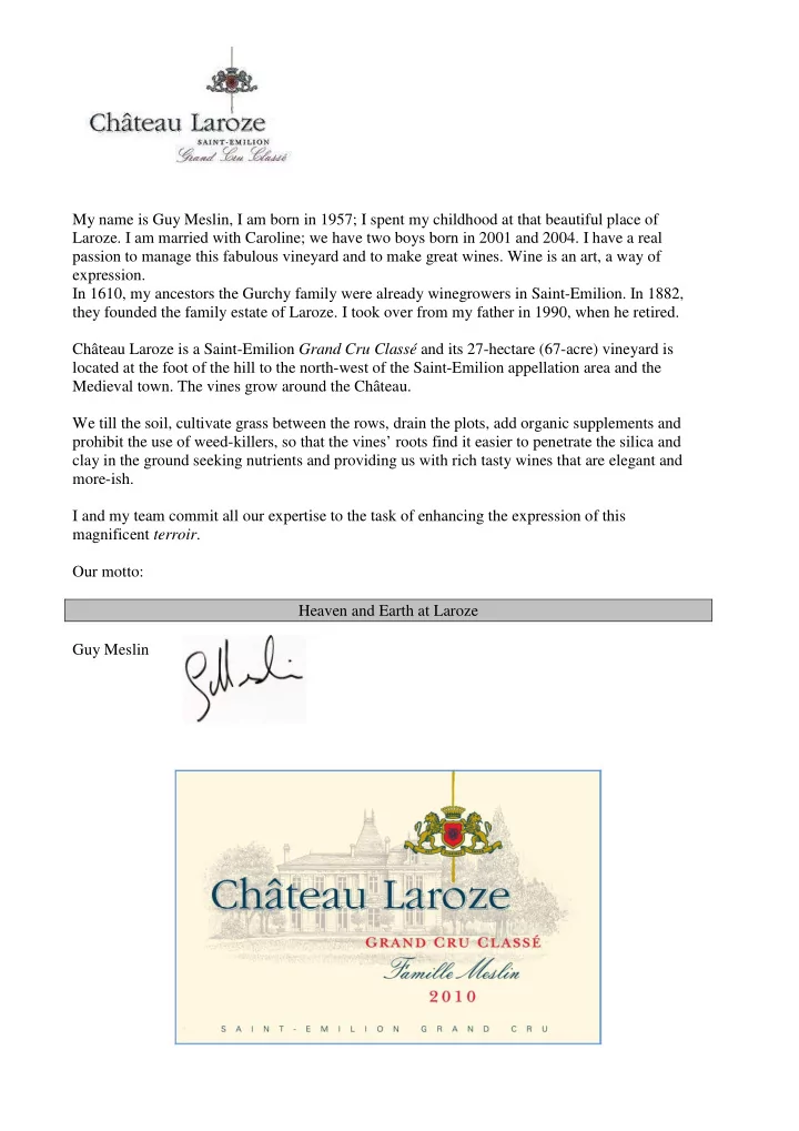 chateau laroze presentation the vineyard area 27 hectares